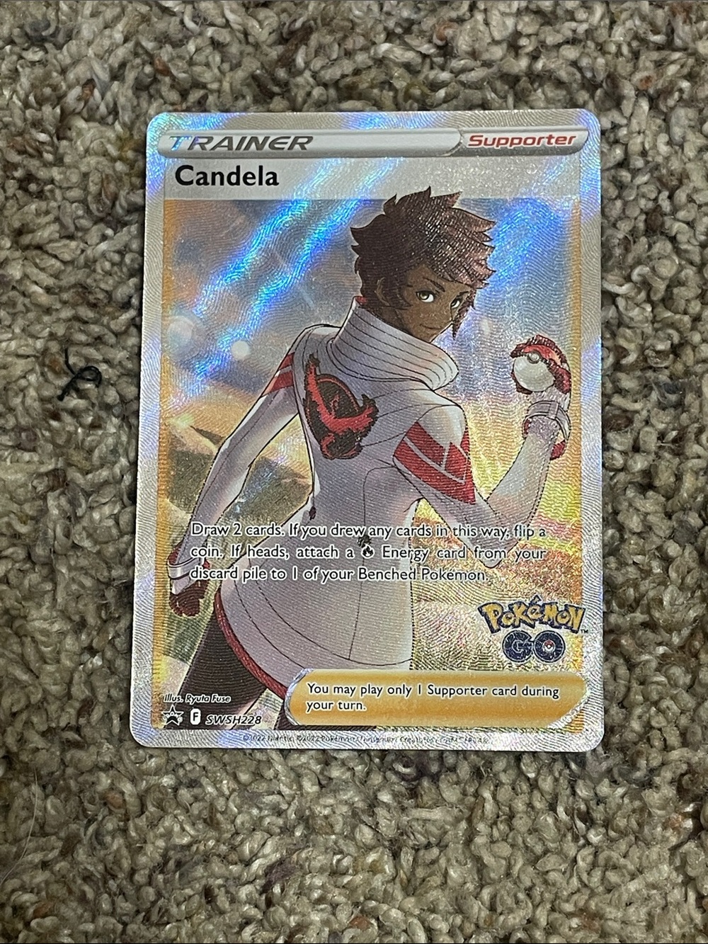 Candela SWSH228 Full Art Trainer Black Star Promo POKEMON GO TCG Card